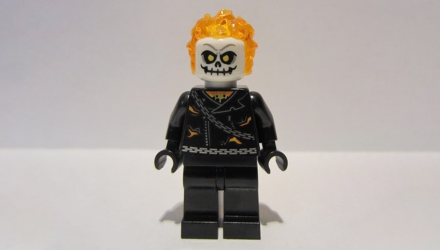 Фигурка Lego Marvel Ghost Rider Johnathon 'Johnny' Blaze White Head Chain Belt Super Heroes sh0267 Б/У - Retromagaz, image 1