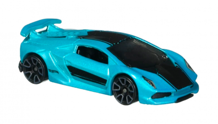 Машинка Базовая Hot Wheels Lamborghini Sesto Elemento Exotics 1:64 DHR02 Blue - Retromagaz, image 4