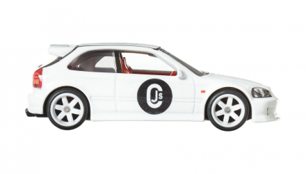 Машинка Premium Hot Wheels '99 Honda Civic Type R (EK9) Boulevard 1:64 GJT68/HKF19 White - Retromagaz, image 4