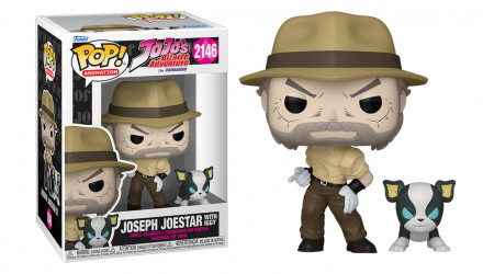 Фігурка FUNKO POP! Джозеф та Іггі Химерні Пригоди ДжоДжо Joseph Joestar with Iggy JoJo’s Bizarre Adventure 107mm 88461 - Retromagaz, image 3