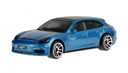 Тематическая Машинка Hot Wheels Porsche Panamera Turbo S E-Hybrid Sport Turismo Hybrid Speed 1:64 JCB79 Blue - Retromagaz, image 4