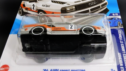 Машинка Базова Hot Wheels '84 Audi Sport Quattro Wild Widebody 1:64 JBC33 Silver - Retromagaz, image 4