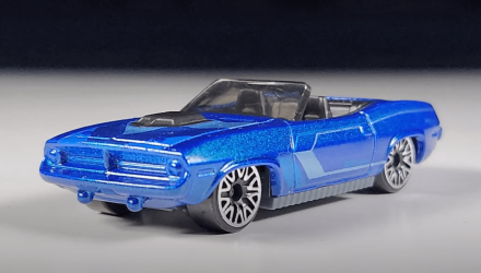 Машинка Базовая Hot Wheels '70 Plymouth Barracuda Roadsters 1:64 HTC13 Dark Blue - Retromagaz, image 2