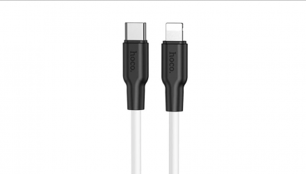 Кабель Hoco X21 Plus 3A 20W USB Type-C - Lightning White 1m - Retromagaz, image 4