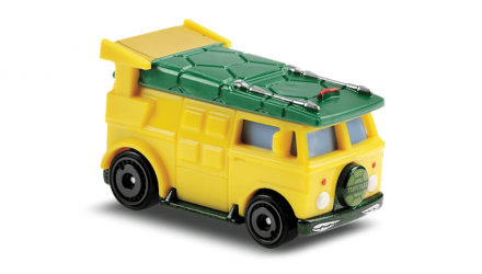 Машинка Базовая Hot Wheels Teenage Mutant Ninja Turtles Party Wagon Screen Time 1:64 GHB47 Yellow - Retromagaz, image 2