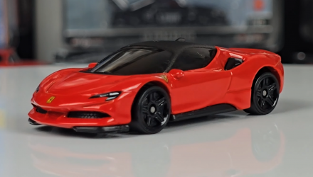 Машинка Базовая Hot Wheels Ferrari SF90 Stradale Factory Fresh 1:64 HYW34 Red - Retromagaz, image 1