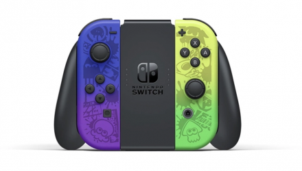 Консоль Nintendo Switch OLED Model HEG-001 Splatoon 3 Limited Edition Модифицированная 128GB Green Violet + 5 Встроенных Игр Б/У - Retromagaz, image 4