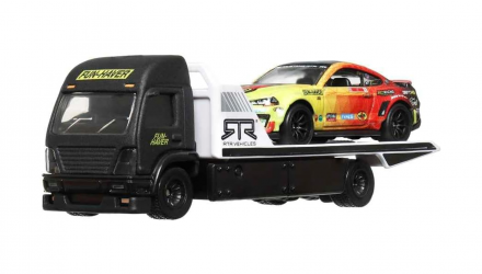 Машинка Premium Hot Wheels 2шт '23 Ford Mustang RTR Spec 5 та Транспортер Aero Lift Team Transport 1:64 FLF56/HKF39 Black - Retromagaz, image 2