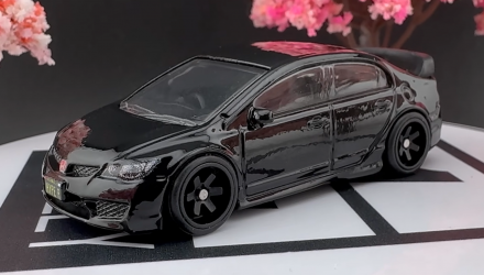 Машинка Premium Hot Wheels '07 Honda Civic Type R II Chase Ronin Run 1:64 JBK89 Black - Retromagaz, image 2