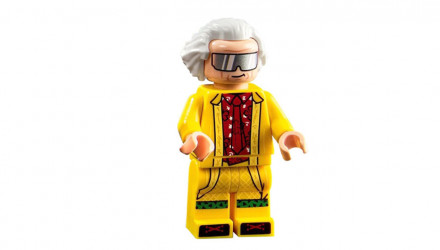 Фігурка Lego Back to the Future Doc Brown Long Hair Yellow Coat Films btf002 10300 Б/У - Retromagaz, image 3
