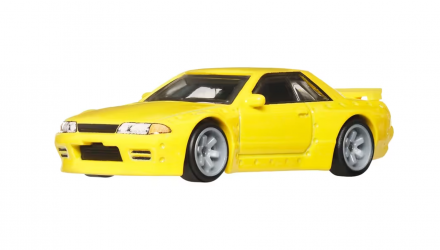 Машинка Premium Hot Wheels Nissan Skyline GT-R (R32) Pandem Ronin Run 1:64 JBK88 Yellow - Retromagaz, image 4