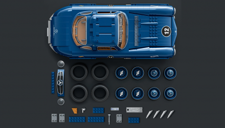 Конструктор Hot Wheels Brick Shop Mercedes-Benz 300 SL 1:64 HWW25 Blue - Retromagaz, image 3