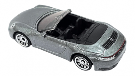 Машинка Велике Місто Matchbox Porsche 911 Carrera Cabriolet Highway 1:64 JBR63 Grey - Retromagaz, image 2