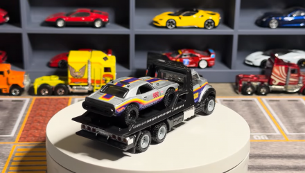 Машинка Premium 2шт Hot Wheels '67 Off Road Camaro та Terra-Torque Team Transport 1:64 JHX93 Silver - Retromagaz, image 2