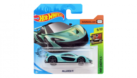 Машинка Базовая Hot Wheels McLaren P1 Exotics 1:64 GHC36 Turquoise - Retromagaz, image 1