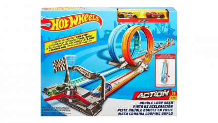 Трек Hot Wheels Подвійна Петля Action GFH85 Новий - Retromagaz, image 1