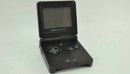 Набор Консоль Nintendo Game Boy Advance SP AGS-001 Black Б/У  + Флэш Картридж RMC Английская Версия Новый + Стекло Консоли  Trans Clear + Защитная Пленка - Retromagaz, image 2