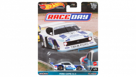 Машинка Premium Hot Wheels Ford Capri Gr.5 Race Day 1:64 HKC58 White - Retromagaz, image 1