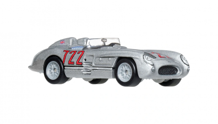 Машинка Premium 2шт Hot Wheels Mercedes-Benz 300 SLR та Mercedes-Benz Renntransporter Team Transport 1:64 JHX90 Silver - Retromagaz, image 3