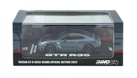 Машинка Premium INNO64 Nissan GT-R R35 Nismo Special Edition 2022 1:64 IN64-R35NSE Grey - Retromagaz, image 4