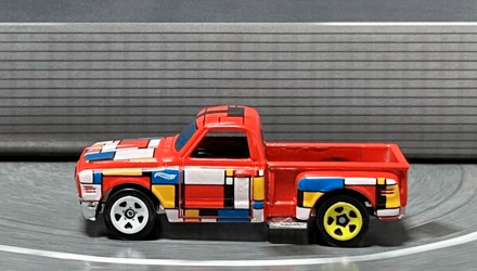 Машинка Базовая Hot Wheels '69 Chevy Pickup Art Cars 1:64 HCV74 Red - Retromagaz, image 4