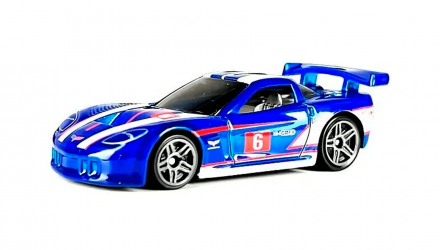 Машинка Базовая Hot Wheels Corvette C6R Then and Now 1:64 HCV35 Blue - Retromagaz, image 3