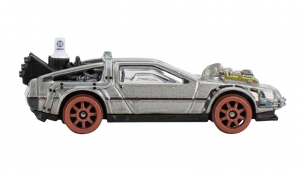 Машинка Premium Hot Wheels Back to the Future Time Machine - 1955 DMC Delorean Pop Culture 1:64 JBL76 Silver - Retromagaz, image 4