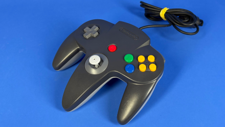 Геймпад Дротовий Nintendo N64 NUS-005 Mario Kart Limited Edition Black Grey 1.9m Б/У - Retromagaz, image 1