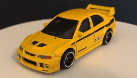 Тематична Машинка Hot Wheels Mitsubishi Lancer Evolution VI '90s Street Scene 1:64 JCB58 Yellow - Retromagaz, image 1