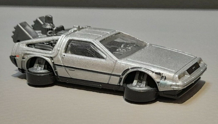 Машинка Базова Hot Wheels DeLorean DMC-12 Back to the Future Time Machine - Hover Mode City 1:64 CFG79 Silver - Retromagaz, image 2