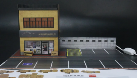 Диорама G-Fans Japanese Store Building with Lights 1:64 710026 Black - Retromagaz, image 2