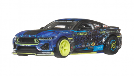 Машинка Premium Hot Wheels 2024 Ford Mustang RTR Spec 5-FD Circuit Legends 1:64 JBK48 Blue - Retromagaz, image 1