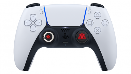 Набір Накладки на Стіки 2шт RMC Ghost of Tsushima PlayStation 5 4 3 2 1 Xbox Series One 360 Switch 2 Black + Ghost of Tsushima Samurai PlayStation 5 4 3 2 1 Xbox Series One 360 Switch 2 Red - Retromagaz, image 1