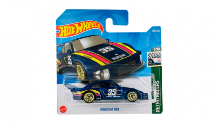 Машинка Базова Hot Wheels Porsche 935 Retro Racers 1:64 HCT96 Dark Blue - Retromagaz, image 1