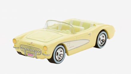 Машинка Premium Hot Wheels 4шт 1956 Corvette Barbie The Movie Diorama 1:64 HRL24 Pink - Retromagaz, image 4