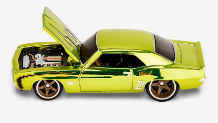 Машинка Premium Hot Wheels '69 Chevrolet Camaro SS Red Line Club RLC 1:64 GXJ16 Green - Retromagaz, image 4