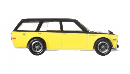 Машинка Premium Hot Wheels Datsun 510 Wagon Boulevard 1:64 JBL21 Yellow - Retromagaz, image 3
