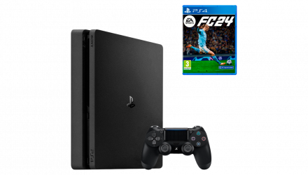 Набор Консоль Sony PlayStation 4 Slim 500GB Black Б/У + Игра EA Sports FC 24 Русская Озвучка Новый - Retromagaz, image 1