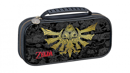 Чохол Твердий Nintendo Switch OLED Model Lite The Legend of Zelda Hyrule Crest Dark Grey Новий - Retromagaz, image 1