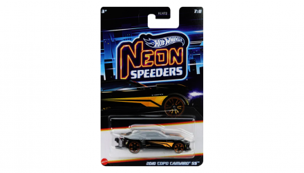 Тематическая Машинка Hot Wheels 2018 COPO Camaro SS Neon Speeders 1:64 JCB06 Black - Retromagaz, image 1