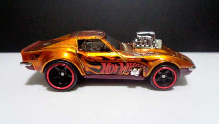 Машинка Базова Hot Wheels '68 Corvette - Gas Monkey Garage Super Treasure Hunt STH Dream Garage 1:64 HKL10 Gold - Retromagaz, image 5