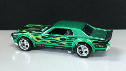 Машинка Базова Hot Wheels '68 Mercury Cougar Super Treasure Hunt STH Flames 1:64 GTD02 Green - Retromagaz, image 3