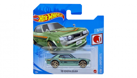 Машинка Базовая Hot Wheels '70 Toyota Celica J-Imports 1:64 GTB03 Green - Retromagaz, image 1