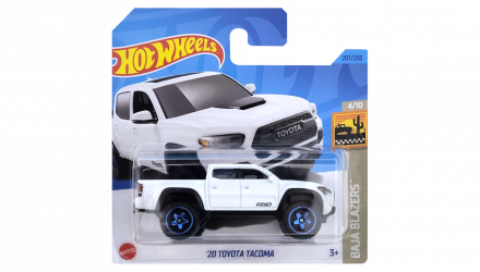 Машинка Базовая Hot Wheels '20 Toyota Tacoma Baja Blazers 1:64 HKG75 White - Retromagaz, image 1