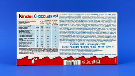 Набор Шоколад Молочный 20шт Kinder Chocolate 8 Pieces 100g - Retromagaz, image 3