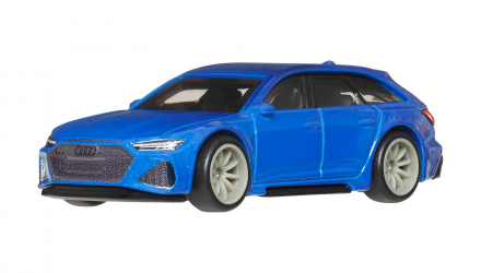 Машинка Premium Hot Wheels Audi RS 6 Avant Deutschland Design 1:64 JKF43 Blue - Retromagaz, image 1