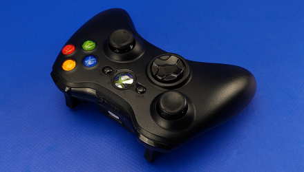 Геймпад Бездротовий Microsoft Xbox 360 Black Б/У - Retromagaz, image 1