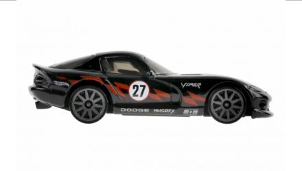 Машинка Базовая Hot Wheels '96 Dodge Viper GTS HW Torque 1:64 JJK50 Black - Retromagaz, image 3
