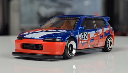 Машинка Базова Hot Wheels Honda Civic Custom Reverse Rake 1:64 JBB22 Red - Retromagaz, image 1