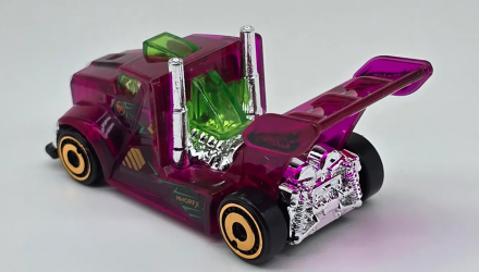 Машинка Базова Hot Wheels Rig Storm Netflix Treasure Hunts X-Raycers 1:64 JBC24 Purple - Retromagaz, image 2